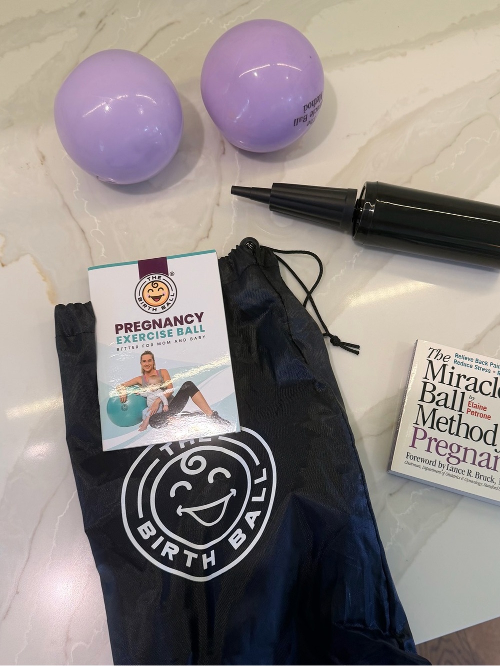 Natural Birth & Labor Prep Kit – Birth Ball, TENS Unit + tools, new without Tags